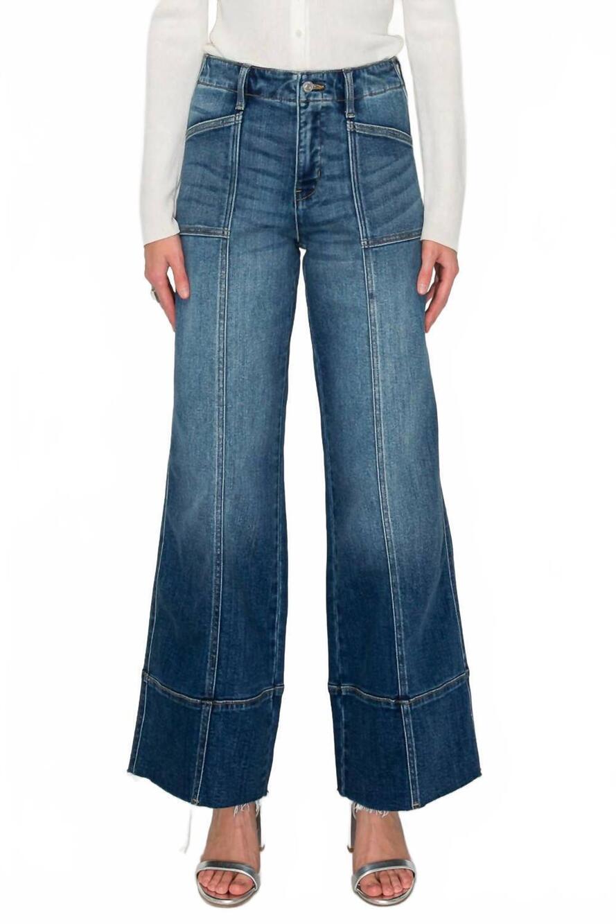 NEW ARTEMIS VINTAGE women's seamed high rise jeans in blue